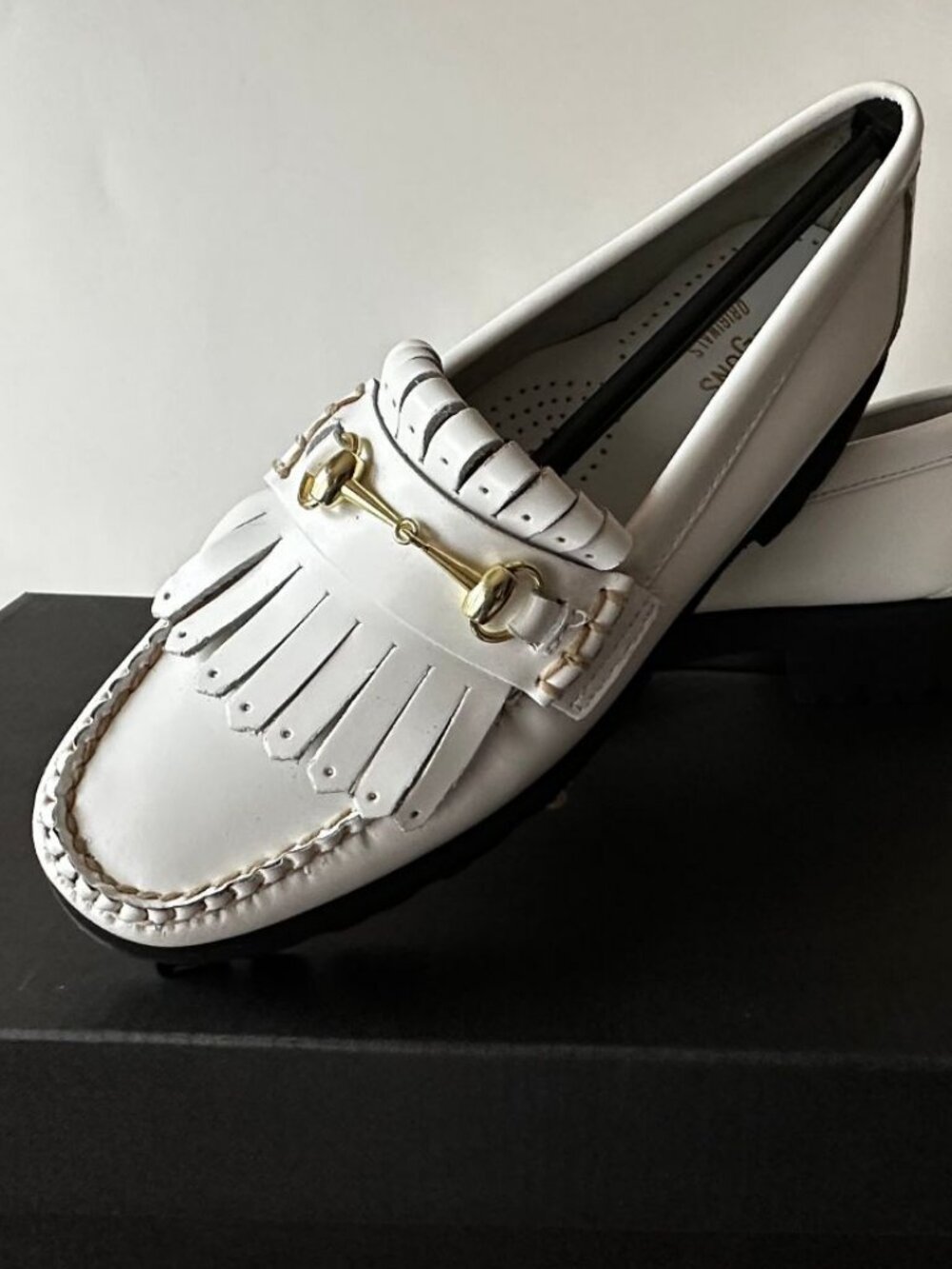 NIB G.H. Bass Originals Lianna Kiltie Lug Loafers Size 5
